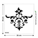 شابلون طرح هنری کد DI 813 ابعاد 20*20