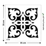 شابلون طرح مراکشی کد A 14 ابعاد 30*30