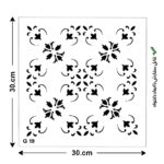 شابلون طرح مراکشی کد G 19 ابعاد 30*30