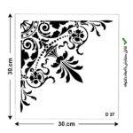 شابلون طرح کناره کد D 27 ابعاد 30*30