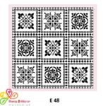 شابلون کد  E 48 ابعاد 40*40
