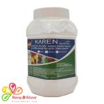رنگ اکریلیک سفید نیمه براق کارن یک کیلویی