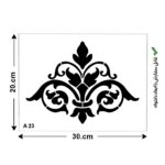شابلون طرح داماسک کد A 23 ابعاد 30*20