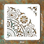 شابلون طرح ماندالا کد C 33 ابعاد 40*40