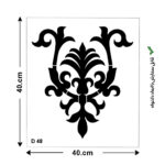 شابلون طرح داماسک کد D 48 ابعاد 40*40