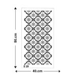 شابلون کد E 29 ابعاد 40*80