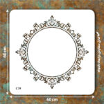 شابلون کد C 39 ابعاد60*60 دایره کامل