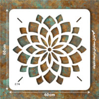 شابلون کد C 74 ابعاد60*60 دایره کامل