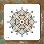 شابلون کد C 76 ابعاد60*60 دایره کامل