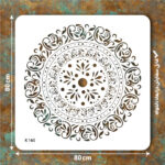 شابلون طرح ماندالا کد K 165 ابعاد 80*80