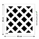 شابلون طرح مربع کد J 44 ابعاد 40*40