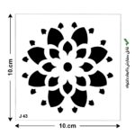مینی شابلون کد J 43 ابعاد 10*10