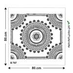 شابلون طرح پرشین کد B 767 ابعاد 80*80