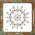 شابلون طرح ماندالا کد B 769 ابعاد 60*60