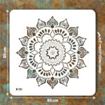 شابلون طرح ماندالا کد B 782 ابعاد 80*80