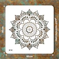 شابلون طرح ماندالا کد B 782 ابعاد 80*80