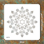 شابلون طرح ماندالا کد B 779 ابعاد 60*60