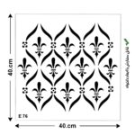 شابلون کد E 76 ابعاد 40*40