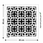 شابلون طرح مربع کد J 46 ابعاد 40*40