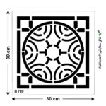 شابلون طرح مربع کد B 789 ابعاد 30*30