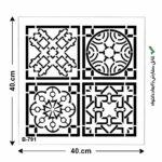 شابلون کد B7-91 ابعاد 40*40