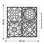 شابلون کد B7-91 ابعاد 60*60