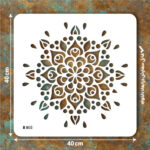 شابلون طرح ماندالا کد B 803 ابعاد 40*40