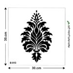شابلون طرح داماسک کد B 813 ابعاد 30*30