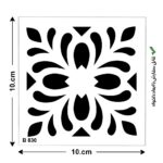شابلون کد B 830 ابعاد 10*10