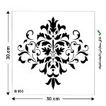 شابلون طرح داماسک کد B 833 ابعاد 30*30