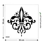 شابلون طرح داماسک کد B 841 ابعاد 30*30