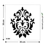 شابلون طرح داماسک کد B 859 ابعاد 30*30