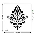 شابلون طرح داماسک کد B 856 ابعاد 30*30