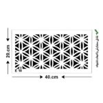 شابلون کد E 10 ابعاد 40*20