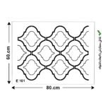 شابلون کد E 151 ابعاد 60*80