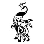 شابلون طرح پرنده کد B 823 ابعاد 50*30
