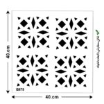 شابلون طرح کاشی کد B 979 ابعاد 40*40