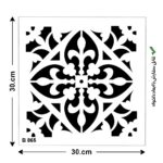 شابلون طرح داماسک کد B 865 ابعاد 30*30