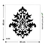 شابلون طرح داماسک کد B 875 ابعاد 40*40