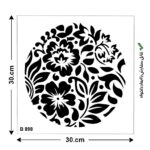 شابلون طرح گل کد B 898 ابعاد 30*30