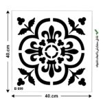 شابلون طرح پرشین کد B899 ابعاد 40*40
