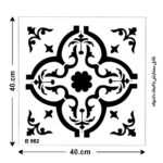 شابلون طرح پرشین کد B 982 ابعاد 40*40