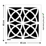 شابلون طرح کاشی کد B 984 ابعاد 40*40