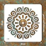 شابلون طرح ماندالا کد Z 10 ابعاد 40*40