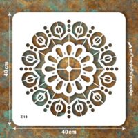 شابلون طرح ماندالا کد Z 10 ابعاد 40*40