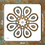 شابلون طرح ماندالا کد Z 12 ابعاد 40*40