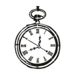 شابلون طرح ساعت کد B 1028 ابعاد 40*30