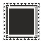 شابلون طرح قاب کد B906 ابعاد 40*40