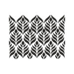 شابلون طرح برگ کد B 943 ابعاد 50*40