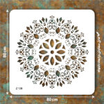 شابلون طرح ماندالا کد Z 120 ابعاد 80*80